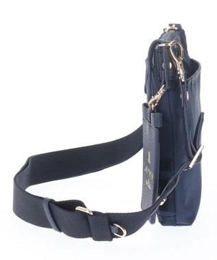 LANVIN en Bleu ミエル パスケース付サコッシュ(ラメ無し) ネイビー
