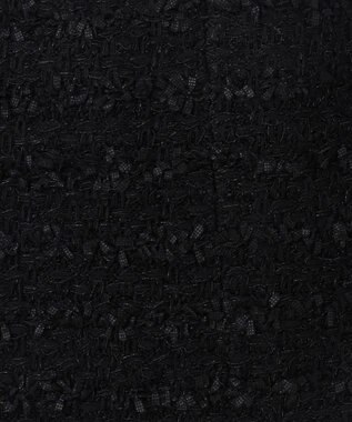 GRACE CONTINENTAL ラメツイードニットスカート ブラック