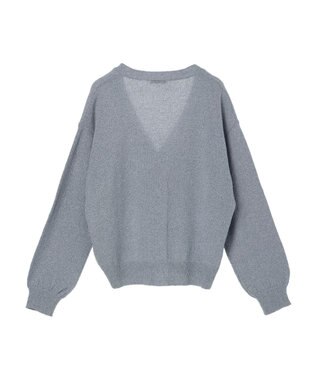 earth music&ecology ブークレＶネックカーディガン Blue