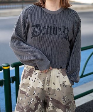 WEGO ダメージショートニットPO スミクロ