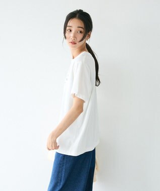 CRAFT STANDARD BOUTIQUE アソートロゴプリント半袖プルオーバー White