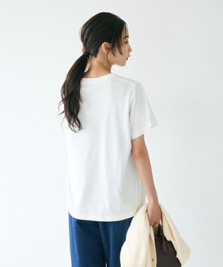 CRAFT STANDARD BOUTIQUE アソートロゴプリント半袖プルオーバー White