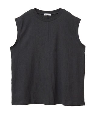 CRAFT STANDARD BOUTIQUE バックタックノースリーブプルオーバー Black