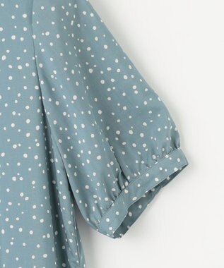 J.PRESS LADIES S 【洗える・イージーケア】スパンローンランダムドット ワンピース スモーキーグリーン系5