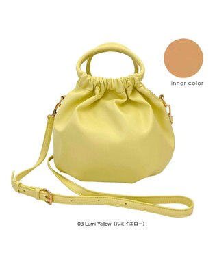 ROOTOTE 1254【合皮ギャザートート】LT.ベビールー.クランプリー-A 03：ルミイエロー