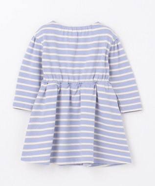 組曲 KIDS 【80-100㎝】ボーダー ワンピース サックスブルー系1