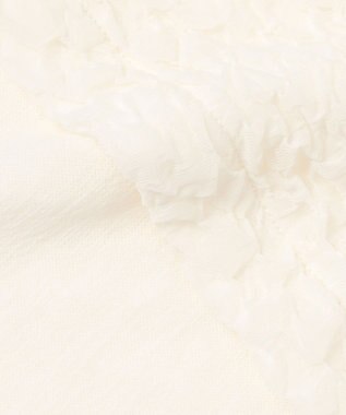 #Newans 【金子綾さんインスタライブご紹介アイテム】【洗える/セットアップ可能】ふくれジャガード パフスリーブブラウス ホワイト