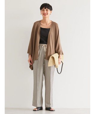 AMERICAN HOLIC リネンブレンドワイドイージーパンツ Stripe
