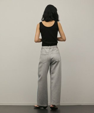 GRACE CONTINENTAL テレコノースリーブトップ ブラック