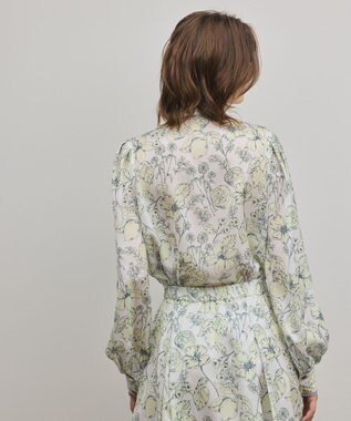 GRACE CONTINENTAL フルーツフラワープリントトップ イエロー