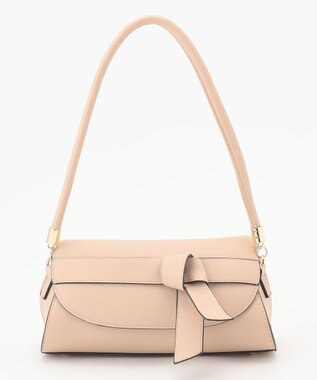 LA BAGAGERIE 【maison vert】 【軽量2WAY】ワイドリボンフラップバッグ ベージュ