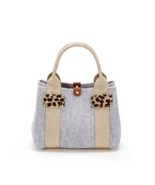 TOPKAPI 【TREASURE TOPKAPI】イタリアンフェルト ラメテープコンビ ミニトートバッグ