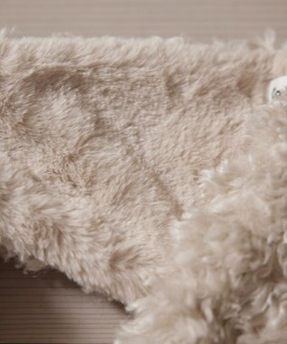 Tiaclasse リボン型ファーティペット アイボリー