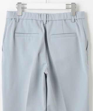 自由区 【XSサイズ～/洗える】TRギャバ テーパードパンツ スカイブルー系