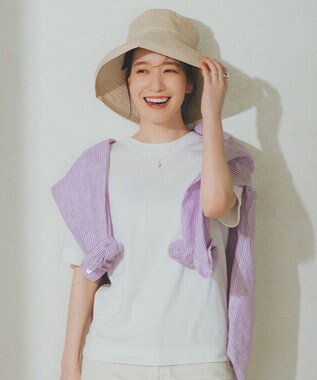 HAAG スマイルコットン BACK RIB T-SHIRTS Tシャツ