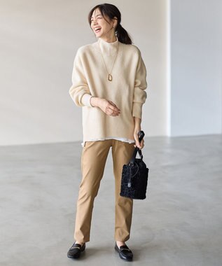 ANY 【LEE掲載】ハイネックウィンターニット エクリュ