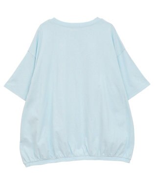 Green Parks カレッジロゴ刺繍５分袖チュニック Blue