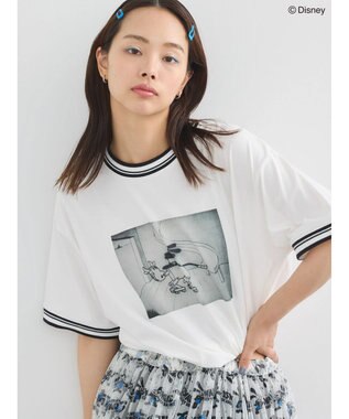 Green Parks オズワルド／ラインフォト半袖ＴＥＥ Off White