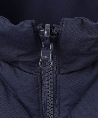 23区GOLF 【MEN】両面使える！チェック×無地 ダウンベスト ネイビー系