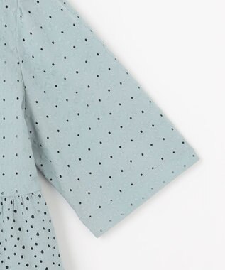 組曲 S エンブロイダリーレースフリル ブラウス スモーキーミント系