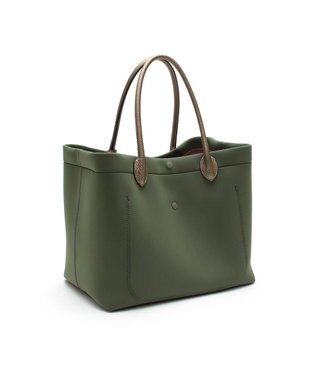 A.D.M.J. 【A4収納可】【魔法のように軽い】マジックライト/キューブトート34cm KHAKI,L