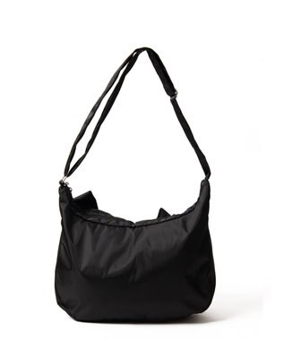 WEGO リボンデザインBIGショルダー ブラック