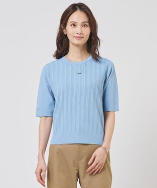 J.PRESS LADIES Rayon Elite Stretch クルーネック ニット