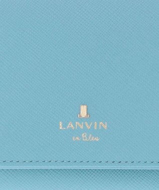 LANVIN en Bleu リュクサンブールカラー 外ボックス二つ折り財布 ブルー