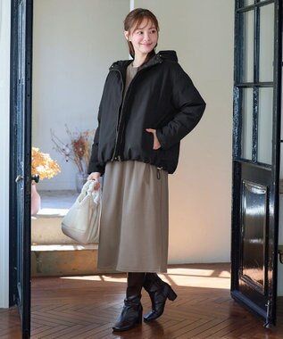 Tiaclasse リバーシブルダウンジャケット ブラック