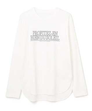 UNFILO ロゴ刺繍 Tシャツ オフ