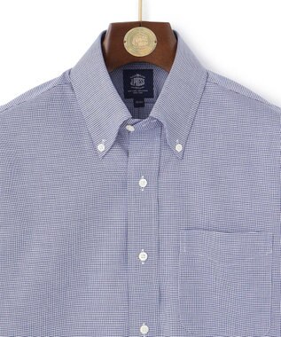 J.PRESS MEN 【PREMIUM PLEATS / 形態安定】PANAMAミニチェックシャツ/ B.D. ネイビー系3
