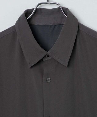 WEGO トロミBIGシャツ ダークグレー