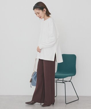 AMERICAN HOLIC サイドZIPスウェットプルオーバー Off White