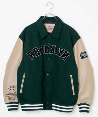 WEGO メルトンワッペンスタジャン ダークグリーン