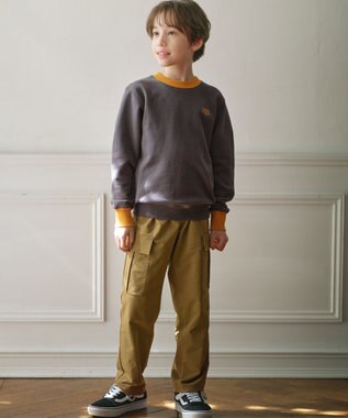 J.PRESS KIDS 【100-130cm】Jバックロゴ エンブロイダリー トレーナー ライトグレー系