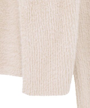 earth music&ecology SET2点チャーム付きシャギーニット＋インナー Pink Beige