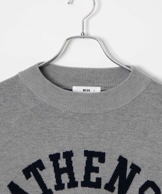 WEGO オーバーフィットジャガードプルオーバー 柄1