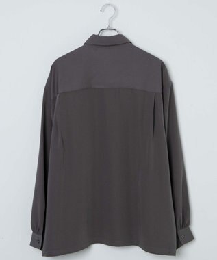 WEGO トロミBIGシャツ ダークグレー