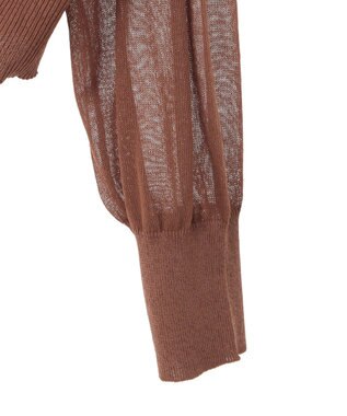 CRAFT STANDARD BOUTIQUE シアーニットカーディガン Brown