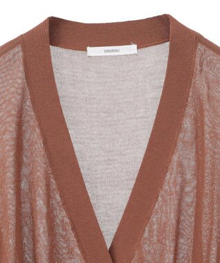 CRAFT STANDARD BOUTIQUE シアーニットカーディガン Brown