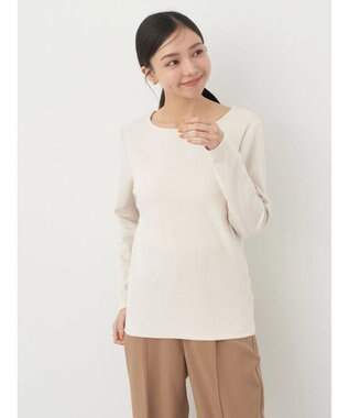 earth music&ecology 細リブＴＥＥ Off White