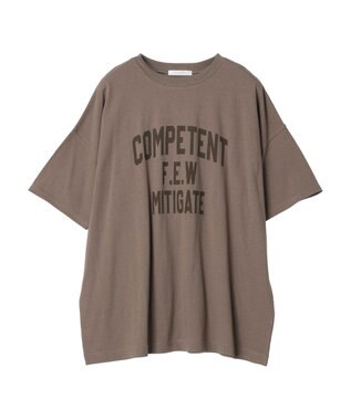 Green Parks カレッジロゴ半袖チュニック Brown