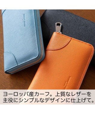 tsumori chisato CARRY ラックスtcネーム ラウンドファスナー長財布 オレンジ