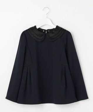 Feroux 【先行予約】2WAYレースカラー美シルエット セットアップ ネイビー系