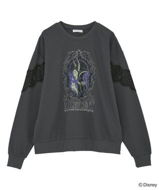 Green Parks VILLAINS/レースドッキングプリントスウェット