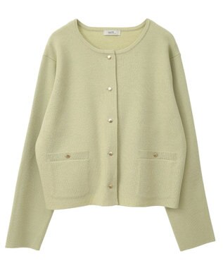 earth music&ecology スポンディッシュポケット付きカーディガン Yellow