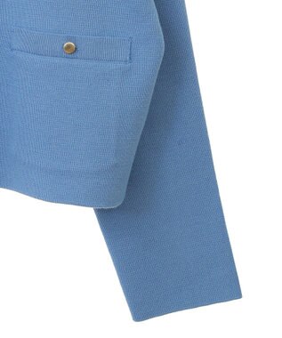 earth music&ecology スポンディッシュポケット付きカーディガン Blue