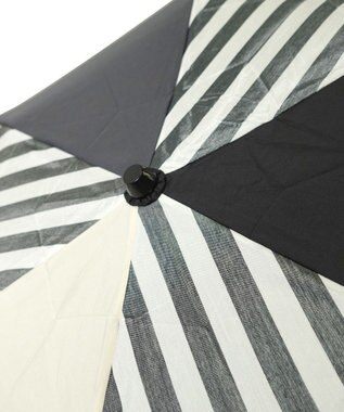 +RING UNISEX プラスリング 簡単開閉式折傘55cm BLK-STP T1383 黒