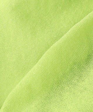 BEIGE， 【洗える・Oggi 7月号掲載】LUPINUS / リネン混半袖プルオーバーギャザーニット Lime