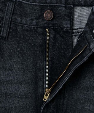 WEGO セミフレアデニムパンツ ブラック中濃色